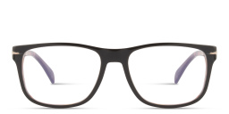 Shop DAVID BECKHAM Clip-On Wide Rectangle Eyeglasses in Black Havana online.