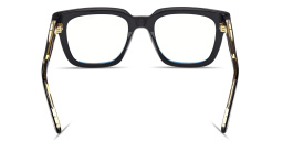Shop TOM FORD T Logo Square Eyeglasses in Black online.