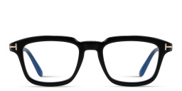 T Emblem Rectangle Eyeglasses من توم فورد بلون أسود - صورة المنتج 1