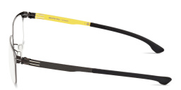 ic! berlin AMG 12 Square Eyeglasses in Shiny Gunmetal – Product Photo 3