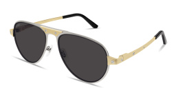 Cartier Santos de Cartier Pilot Sunglasses in Silver – Product Photo 2