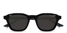 Shop MONTBLANC Snowcap Panthos Sunglasses in Black online.