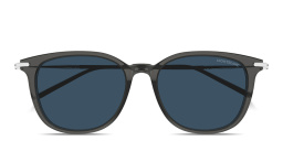 MONTBLANC Meisterstück Square Sunglasses in Transparent Grey – Product Photo 1