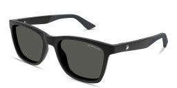 MONTBLANC Snowcap Rectangle Sunglasses in Black – Product Photo 2