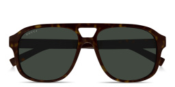 GUCCI Web Aviator Sunglasses in Havana – Product Photo 1