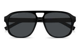 GUCCI Web Aviator Sunglasses in Black – Product Photo 1