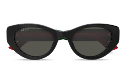 Shop GUCCI GG Cat-Eye Sunglasses in Black online.