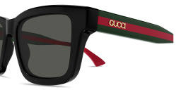 GUCCI Logo Signature Square Sunglasses in Black – Product Photo 3