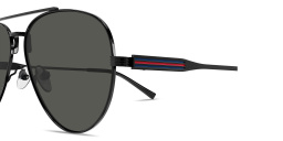 GUCCI Web Pilot Sunglasses in Black – Product Photo 3