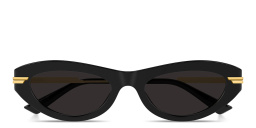 BOTTEGA VENETA Ribbon Cat-Eye Sunglasses in Black – Product Photo 1