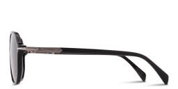 Shop DAVID BECKHAM Talisman Aviator Sunglasses in Black online.