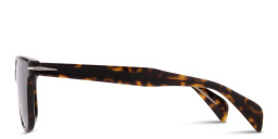 Shop DAVID BECKHAM Talisman Square Sunglasses in Havana online.