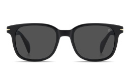 Shop DAVID BECKHAM Talisman Square Sunglasses in Black online.