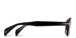 تسوق نظارات شمسية مستطيلة بشعار العلامة ديفيد بيكهام بلون أسود أونلاين.