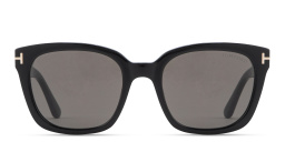 TOM FORD Haylay Square Sunglasses in Black – Product Photo 1