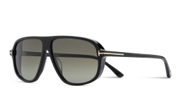 Shop TOM FORD Guillaume Aviator Sunglasses in Black online.