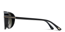 Shop TOM FORD Guillaume Aviator Sunglasses in Black online.