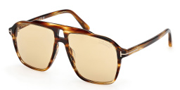TOM FORD Autari Aviator Sunglasses in Havana – Product Photo 2