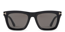 Shop TOM FORD Lelio Square Sunglasses in Black online.