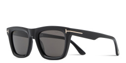 Shop TOM FORD Lelio Square Sunglasses in Black online.