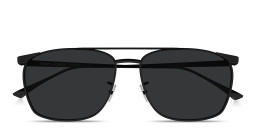 Shop SAINT LAURENT Vincent Aviator Sunglasses in Black online.