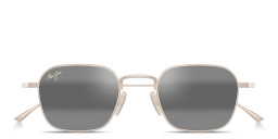 Shop Maui Jim Mekala Unisex Rectangle Sunglasses in Light Gold online.