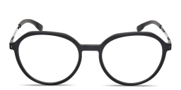 Shop ic! berlin Elis Unisex Panthos Eyeglasses in Matte Black online.