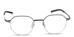 Shop ic! berlin Gen Irregular Eyeglasses in Matte Black online.