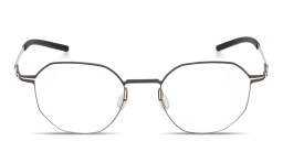 Shop ic! berlin Gen Irregular Eyeglasses in Matte Dark Brown online.
