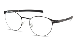 Shop ic! berlin James C. Unisex Panthos Eyeglasses in Matte Black online.
