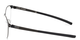 Shop ic! berlin James C. Unisex Panthos Eyeglasses in Matte Black online.