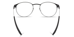 Shop ic! berlin James C. Unisex Panthos Eyeglasses in Matte Black online.