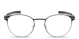 Shop ic! berlin James C. Unisex Panthos Eyeglasses in Matte Blue online.
