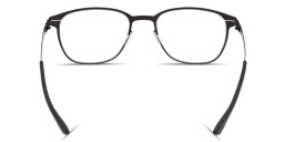 Shop ic! berlin Luka Unisex Square Eyeglasses in Matte Black online.