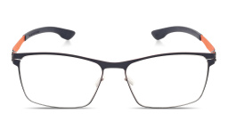 Shop ic! berlin Stuart L. Wide Square Eyeglasses in Blue online.