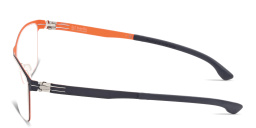 Shop ic! berlin Stuart L. Wide Square Eyeglasses in Blue online.