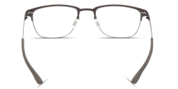 Shop ic! berlin The Lone Wolf Square Eyeglasses in Dark Brown online.