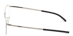 Shop ic! berlin Vento Irregular Eyeglasses in Shiny Graphite online.