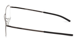 Shop ic! berlin Vento Irregular Eyeglasses in Graphite online.