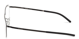 Shop ic! berlin Vento Irregular Eyeglasses in Shiny Black online.