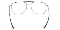 ic! berlin Wes Unisex Wide Aviator Eyeglasses in Matte Light Bronze – Product Photo 4