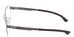 ic! berlin MB 13 Square Eyeglasses in Matte Gunmetal – Product Photo 3