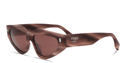 Shop FENDI Roma Cat-Eye Sunglasses in Rose online.