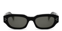 Shop CELINE CELINE 3 Dots Geometric Sunglasses in Black online.