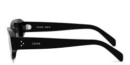 Shop CELINE CELINE 3 Dots Geometric Sunglasses in Black online.