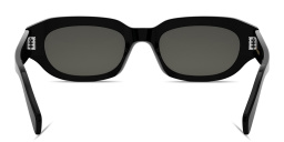 Shop CELINE CELINE 3 Dots Geometric Sunglasses in Black online.