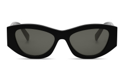 Shop CELINE Triomphe Geometric Sunglasses in Black online.