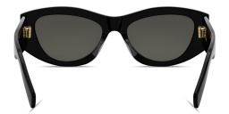 Shop CELINE Triomphe Irregular Sunglasses in Black online.