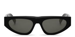 Shop CELINE Monochroms Geometric Sunglasses in Black online.