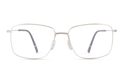 Shop Silhouette Dynamics Colorwave Square Eyeglasses in Silver online.